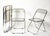Castelli Clear Acrylic Glass Plia Folding Chairs by Giancarlo Piretti for Anonima Castelli, 1970, Set of 4 For Sale - Image 4 of 17