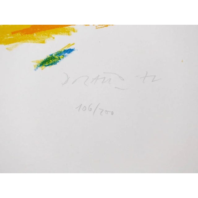 Composition is an original lithograph realized by Piero Dorazio in 1972. Hand-signed and dated in pencil on the lower...