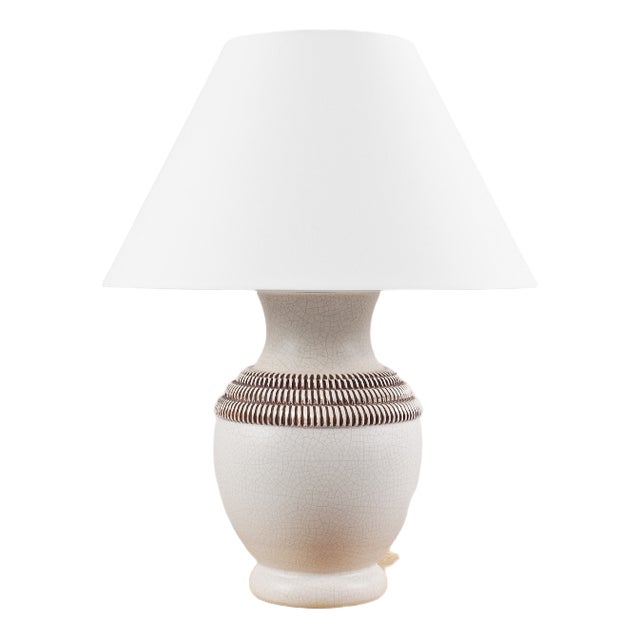 Ceramic Lamp by Pol Chambost, France, 1960 For Sale