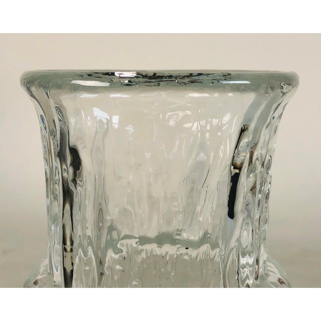 1960s 1960s Mid Century Modern Iittala Textured Glass Vase For Sale - Image 5 of 8