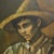 This original framed and matted oil painting by Chuck Oberstein features a Hispanic man wearing a sombrero. The artwork is...
