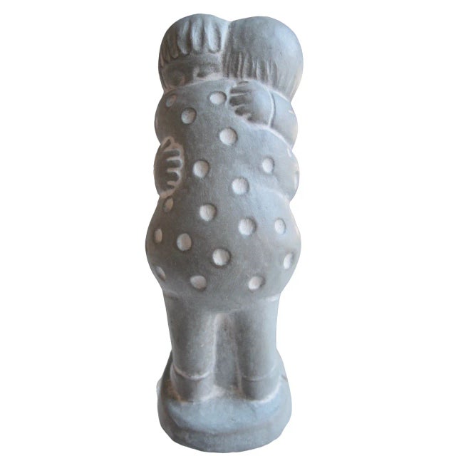 "Hugs" stone figurine by Isabel Bloom, signed, and dated 1999. "Hugs" is a small-sized rendition of "Hugging Children,"...