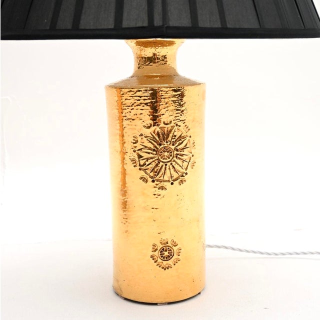 Black Vintage Swedish Ceramic Table Lamps by Bergboms, 1970, Set of 2 For Sale - Image 8 of 11