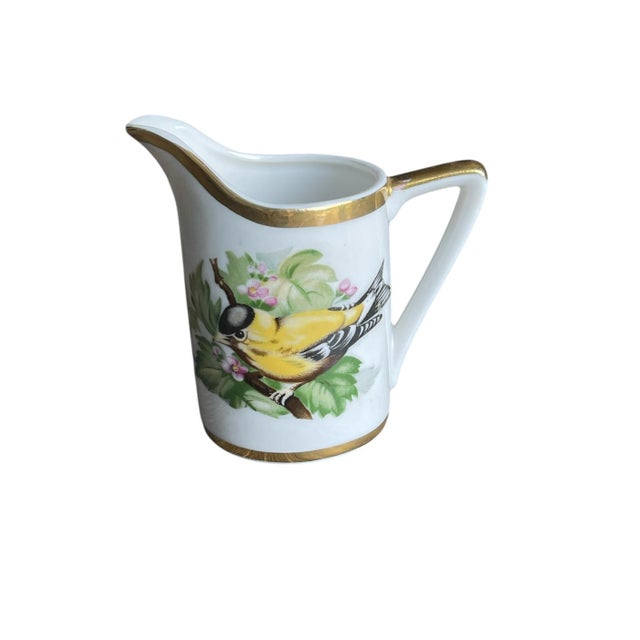 English Vintage Andrea by Sadek Creamer & Sugar Bowl #8518 For Sale - Image 3 of 6