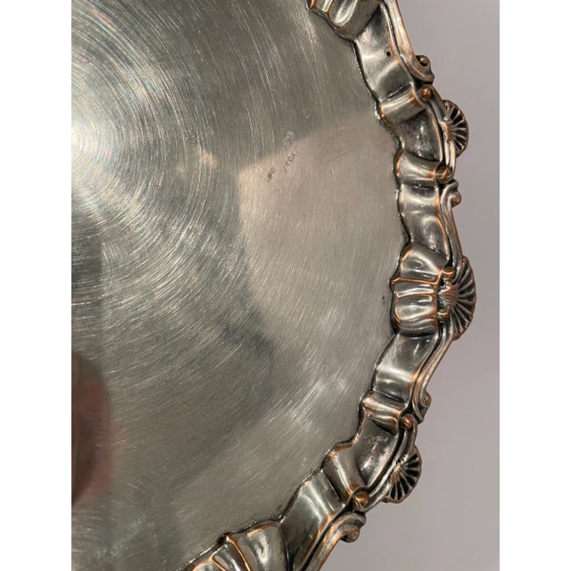 1920s English Sheffield Silver Plated Barware/Serving Tray For Sale - Image 5 of 10
