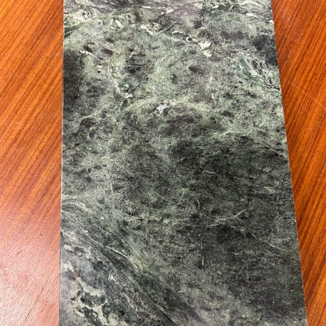 Metal 1980s Arthur Court Rabbit Bunny Green Marble Cheeseboard For Sale - Image 7 of 9