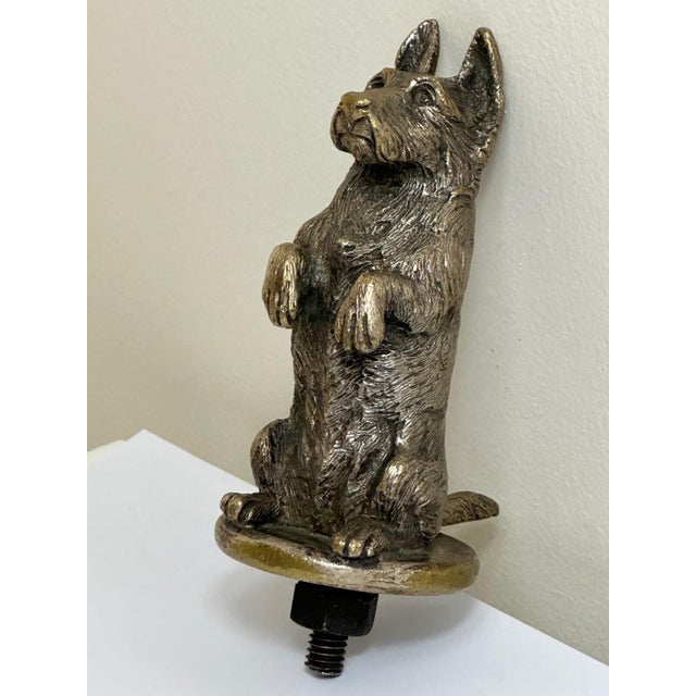 Rare 1920s Asprey London Bronze Begging Scottie Dog Car Radiator Mascot A rare British 1920s solid bronze automobile...