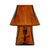 Luca Glass Mini Table Lamp, Smokey Brown For Sale In Los Angeles - Image 6 of 6