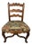 Mid 18th Century French Carved Walnut Side Chair, Régence Taste, Original Needlepoint Seat For Sale