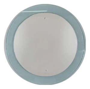 Vintage Italian Round Wall Mirror in Smoked Glass, 1970s