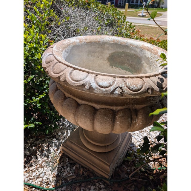 1960s Large Concrete Garden Urn/Planter For Sale In Tampa - Image 6 of 6