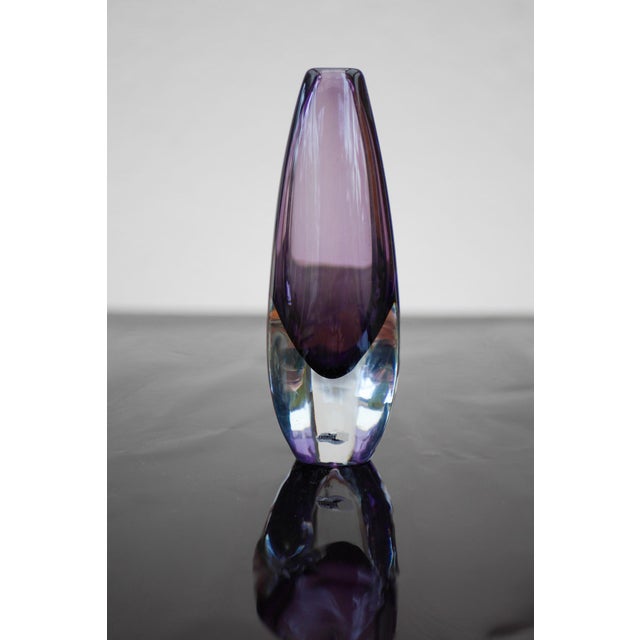 Vintage Sommerso Glass Vases in Purple by Gunnar Nylund, Set of 3 For Sale - Image 13 of 17