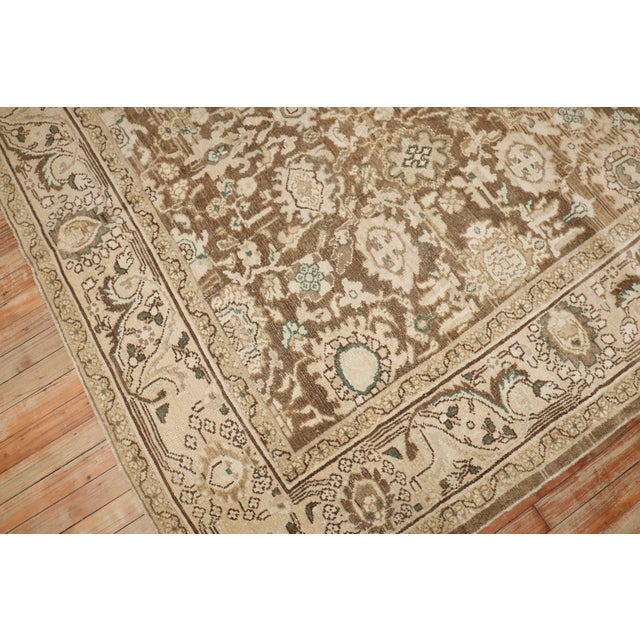 Early 20th Century Zabihi Collection Brown Persian Malayer Rug - 6'10" x 10' For Sale - Image 9 of 9