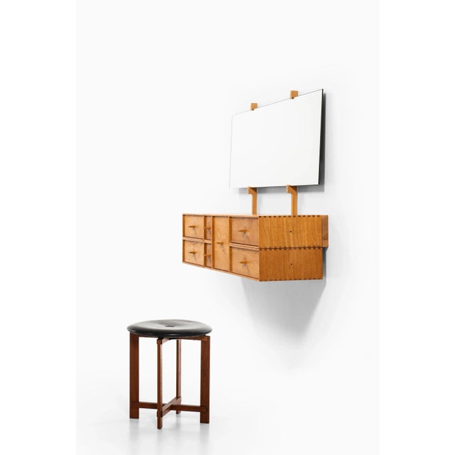 1950s Swedish Stool by Uno & Östen Kristiansson for Luxus, 1950s For Sale - Image 5 of 6