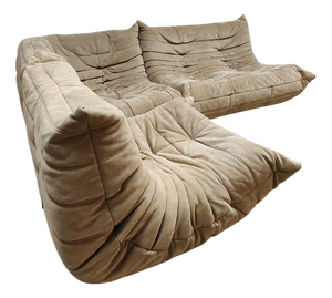 Vintage Togo Modular Lounge Set by Michel Ducaroy for Ligne Roset, 1970s, Set of 3