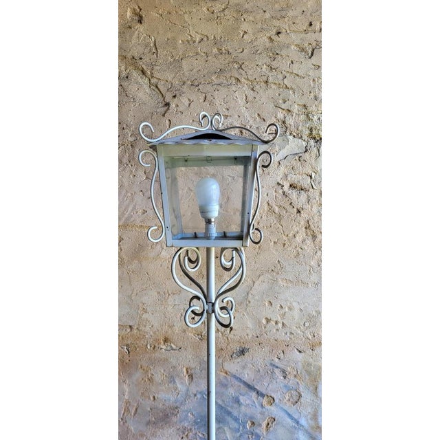 1950s Wrought Iron Floor Lamps, 1950s, Set of 2 For Sale - Image 5 of 12