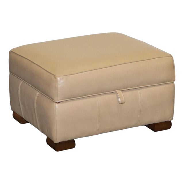 Ottoman in Brown Leather from Multiyork For Sale