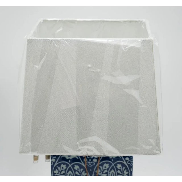 Ceramic Blue and White Ceramic Table Lamps from Ralph Lauren, Set of 2 For Sale - Image 7 of 10