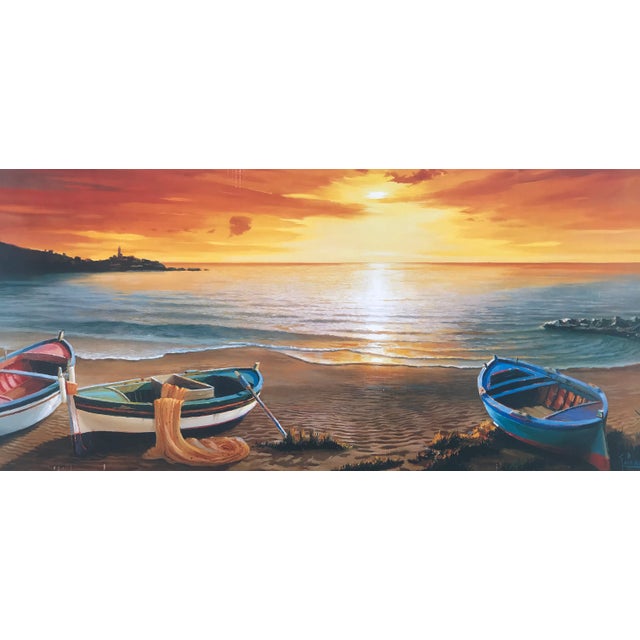 Image at Sunset, Print on MDF Board For Sale