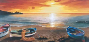 Image at Sunset, Print on MDF Board