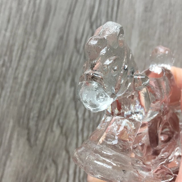 Vintage Rocking Horse Glass Figurine Candle Holders - Set of 2 For Sale - Image 11 of 12