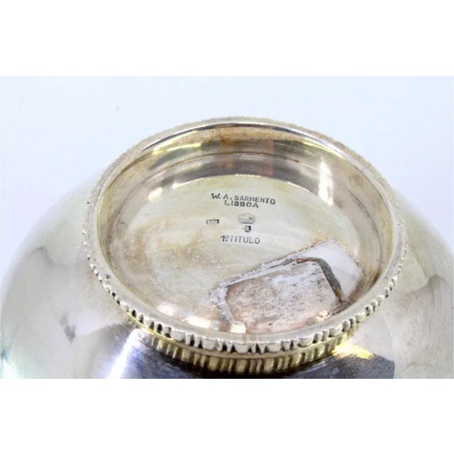 Plain Silver Washbasin with Raised Frieze, in Very Good conditions. Designed 1920 to 1949 This piece has an attribution...