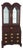 Thomasville Mahogany Double Dome Top Secretary Desk For Sale