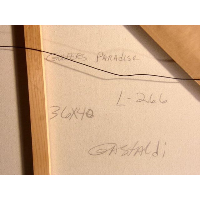 Jarome Gastaldi Golfers Paradise With Custom Frame Hand Signed For Sale - Image 4 of 4