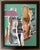 This artwork features a dynamic composition of torn paper elements layered over a vibrant mint background, creating a...