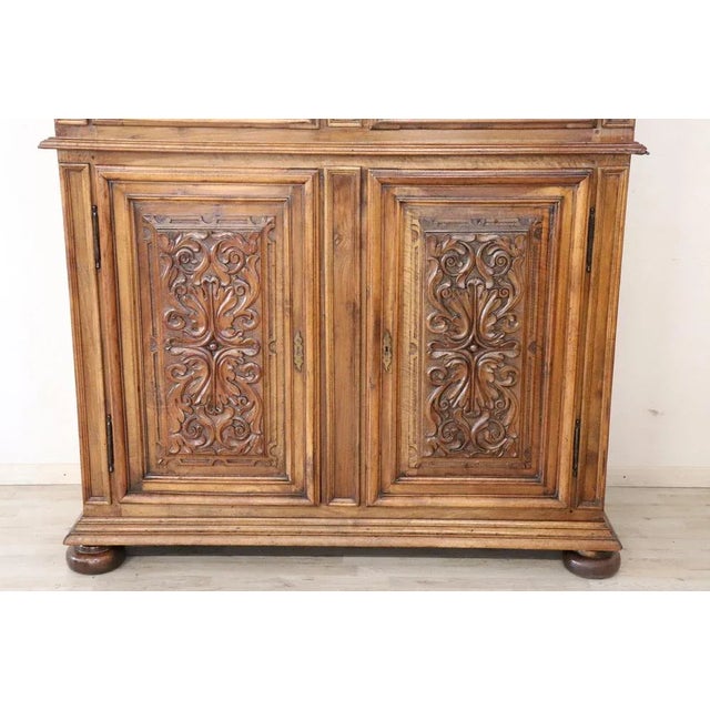 19th Century Carved Walnut Cabinet For Sale - Image 4 of 10
