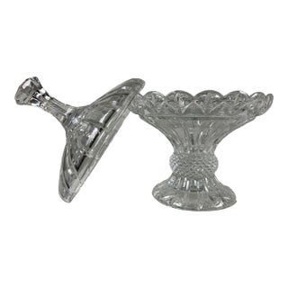 Lead Crystal Shannon Designs Compote For Sale