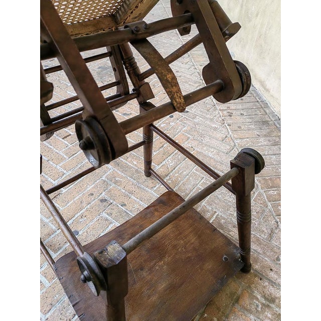French Children's Chair in Walnut, Late 1800s For Sale - Image 5 of 18