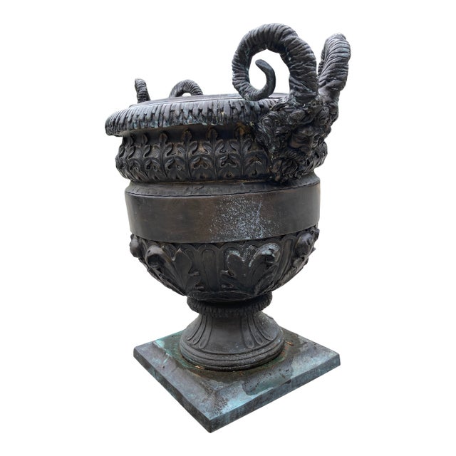 19th Century Bronze Gothic Planter For Sale