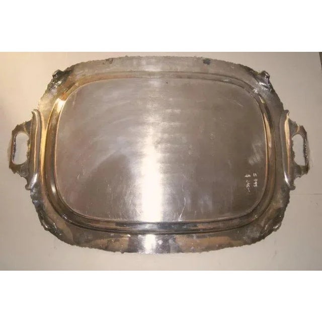 1920s Continental Sheffield Silverplate Co. Brooklyn, New York Serving Tray For Sale - Image 5 of 10