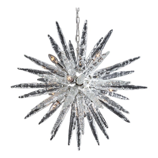 21st Century Murano Icicle Sputnik Chandelier by Fabio LTD For Sale