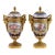 1880s French Sevres Style Blue Ormolu Porcelain Urns-Pair For Sale