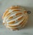 Ceramic Set of 3 Ceramic Orange and White Hand Painted Molds For Sale - Image 7 of 12