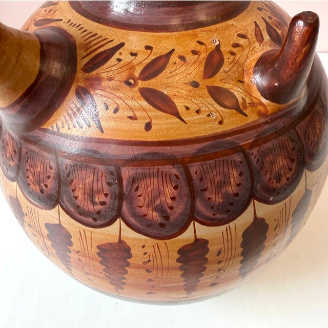 Vintage Handcrafted Mexican Tonala Clay Pottery Water Jug For Sale - Image 10 of 11