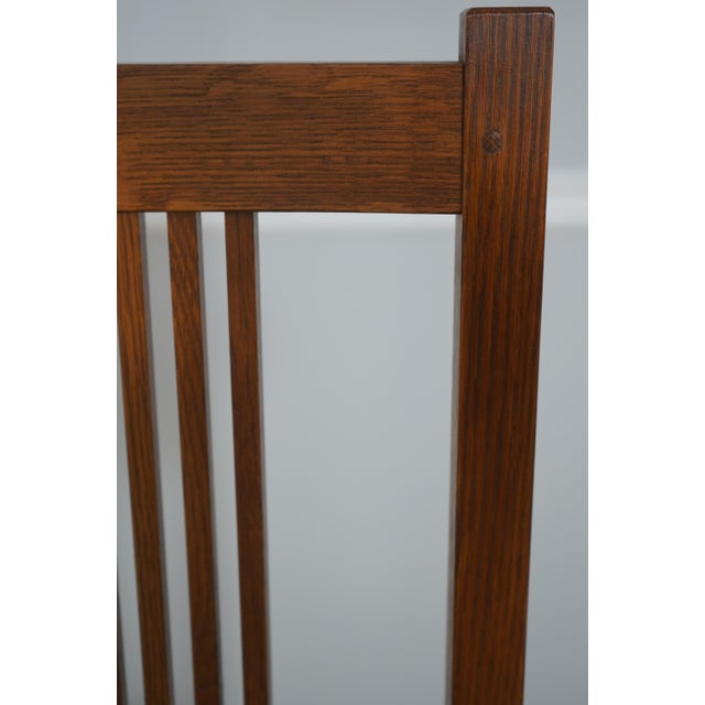 Set of 6 Stickley Arts & Crafts Mission Oak Dining Chairs For Sale - Image 13 of 18