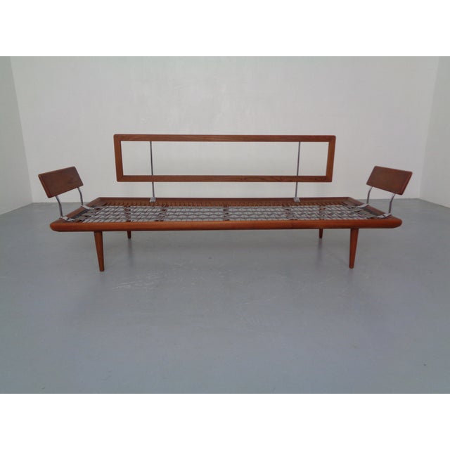 Daybed by Peter Hvidt & Orla Mølgaard Nielsen. Reupholstered in green Kvadrat Hallingdal. Manufactured in the 1950s by...