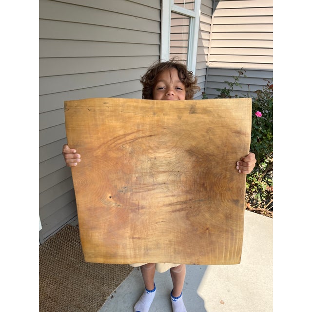 Wood Vintage Early Don Stinson Tamworth Ontario Canada Massive Hand Carved Natural Wood Bowl Sculpture 22" For Sale - Image 7 of 12