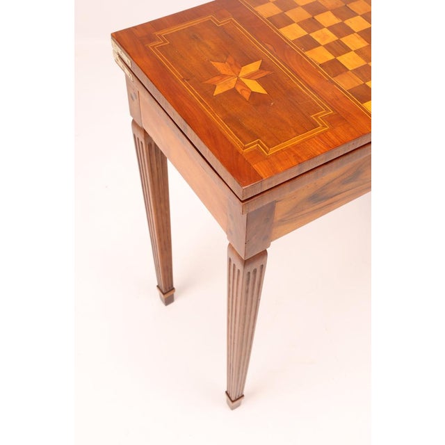 Antique Top Game Table with Inlaid Chessboard, 1860 For Sale - Image 13 of 18