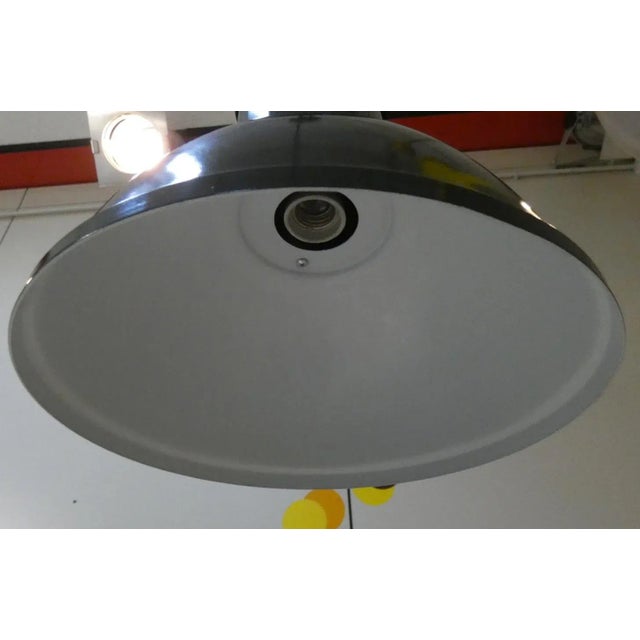 Vintage Painted Metal Pendant Lights from Fontana Arte, 1970s, Set of 3 For Sale - Image 12 of 18