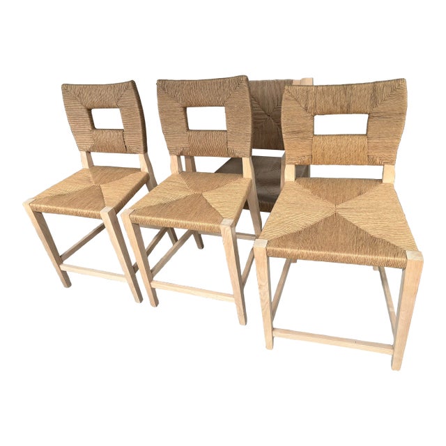 Mid Century Modern Rope Bar Stools For Sale