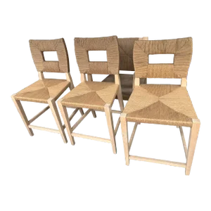 Mid Century Modern Rope Bar Stools