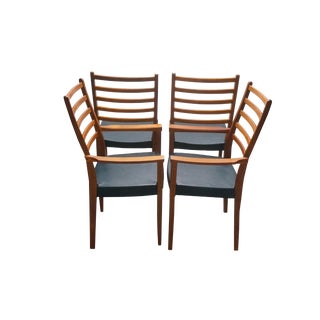 danish modern teak markaryd chairs mid dining century chairish