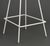 Early 21st Century Set of Three Harry Bertoia White Patinated Wire Bar Stools For Sale - Image 5 of 8