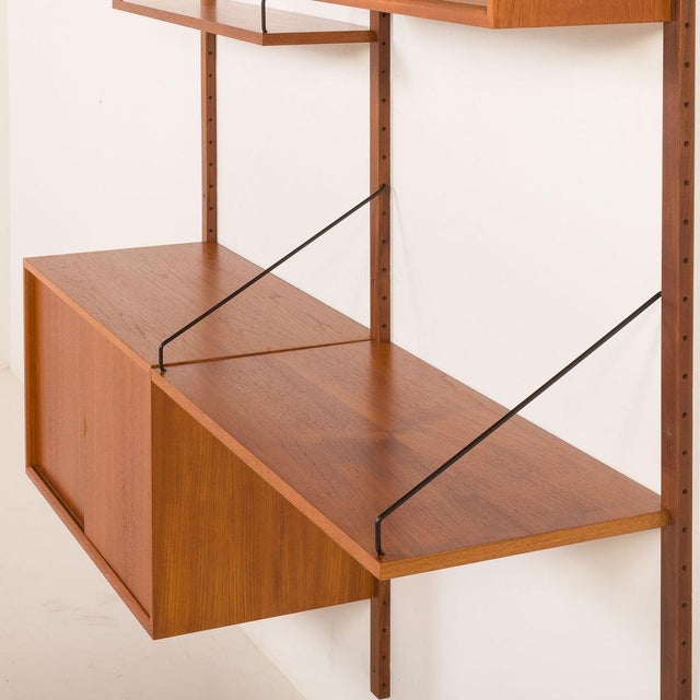 Vintage Teak Wall Unit by Poul Cadovius for Cado, 1960s For Sale - Image 10 of 18