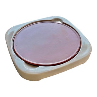 Michael Graves Ceramic Chilled Food Serving Dish, Post-Modern Design For Sale