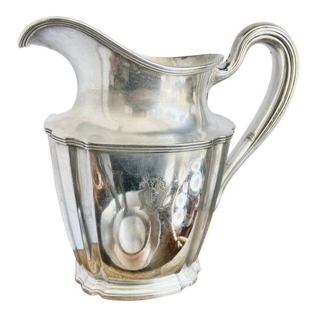 1909 Silver Plated Water Pitcher From the Palace Hotel in San Francisco For Sale